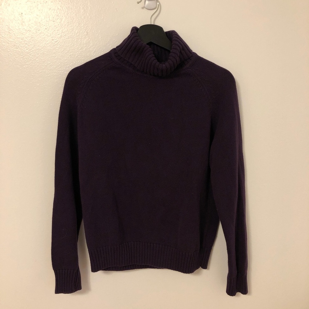 Dark Purple Turtle-neck